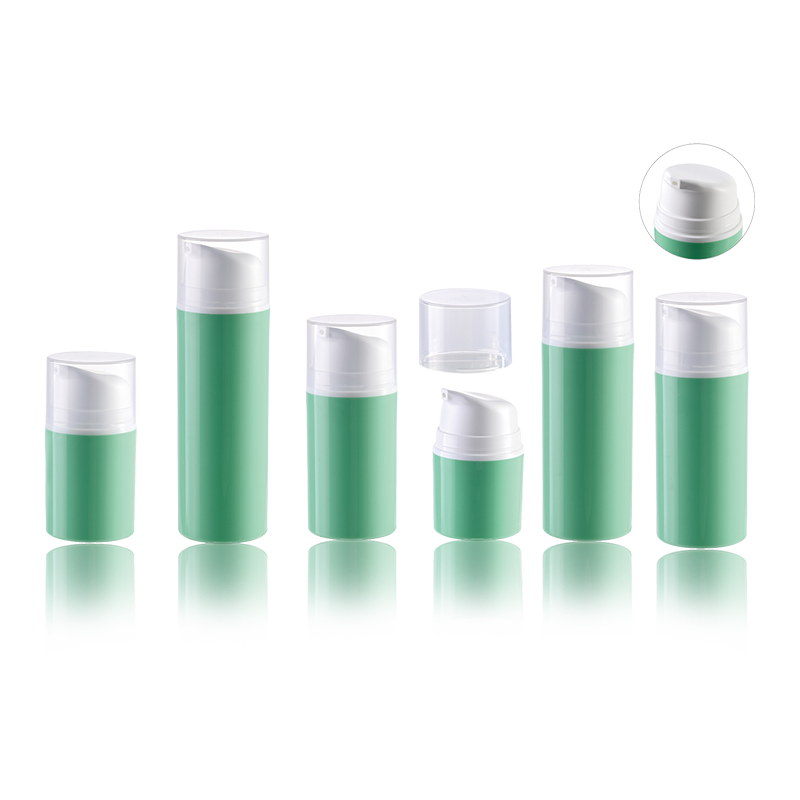 HS-037B környezetbarát kozmetikai vákuumszérum műanyag levegő nélküli pumpás palackok krémekhez és testápolókhoz