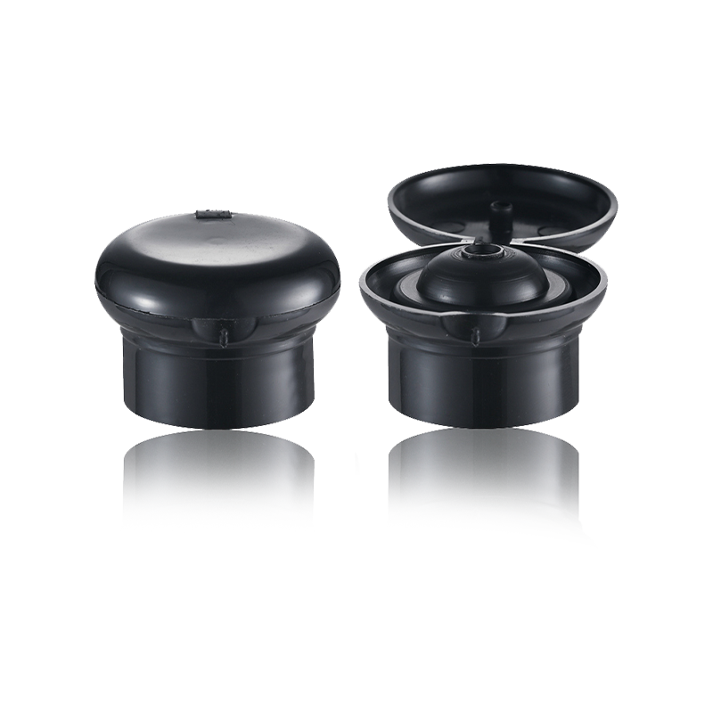 HY-M01 24/410 gombás kupak műanyag csavaros kupak fekete palackhoz