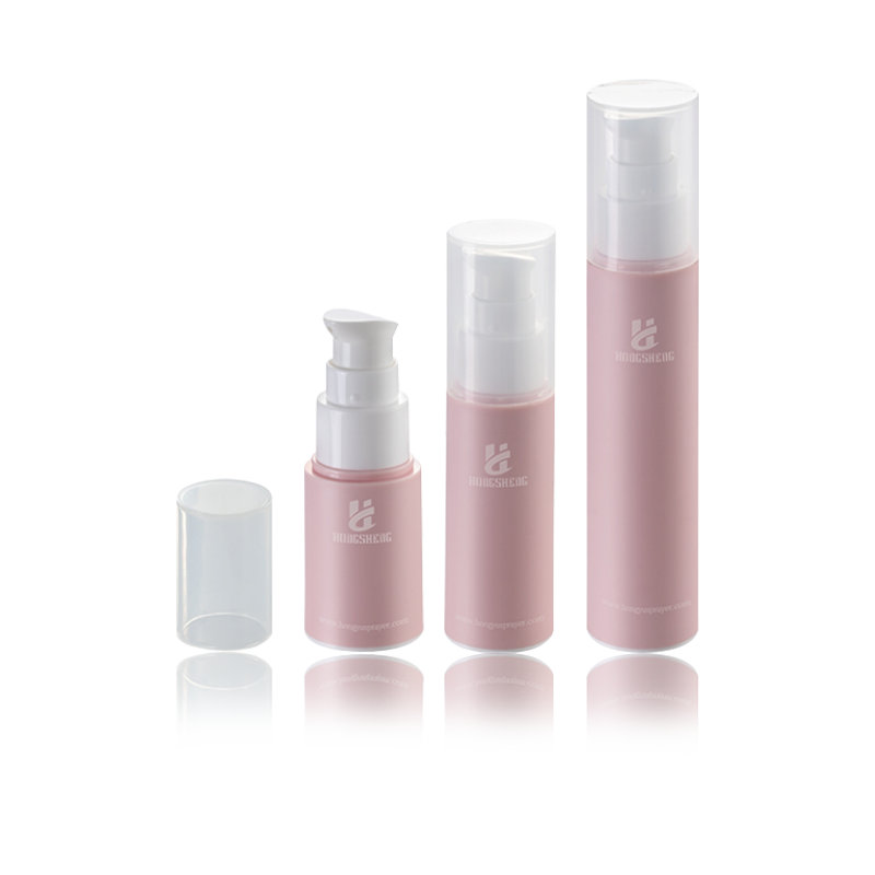 15ML 30ML 50ML Pink matt Airless Bottle-HS-013D
